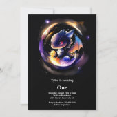 Dragon eerste verjaardag kaart (Voorkant)