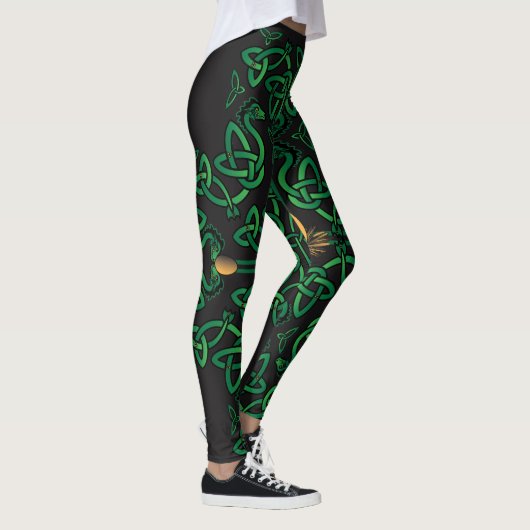 Dragon Egg Celtic Cross Leggings (Rechts)