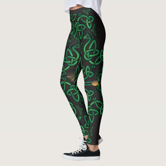 Dragon Egg Celtic Cross Leggings (Links)