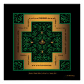 Dragon Egg Celtic Cross Perfect Poster (Voorkant)