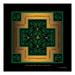 Dragon Egg Celtic Cross Perfect Poster