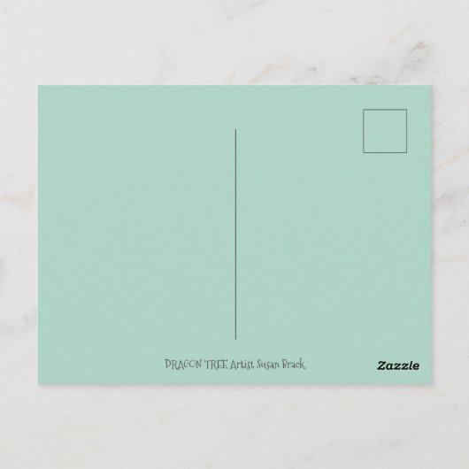 DRAGON-EIEREN, MEDIEVAL LAIR, FANTASY FOLK ART BRIEFKAART (Achterkant)