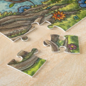 DRAGON-EIEREN, MEDIEVAL LAIR, FANTASY FOLK ART LEGPUZZEL (Zijkant)