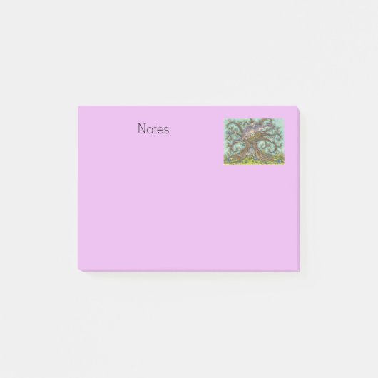 DRAGON-EIEREN, MEDIEVAL LAIR, FANTASY FOLK ART POST-IT® NOTES (Voorkant)