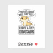 Dragon Eigenaar van Dragon Bearded Dragon Pet Bear Sticker (Vel)