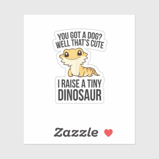 Dragon Eigenaar van Dragon Bearded Dragon Pet Bear Sticker (Vel)