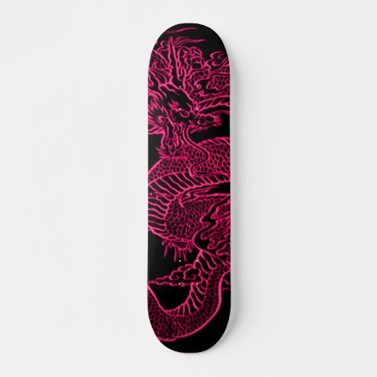 Dragon Element Retro Skateboard Deck (Voorkant)