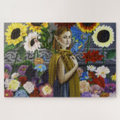 Dragon Elf Bloemtuin Legpuzzel (Horizontaal)