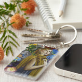 Dragon Elf Bloemtuin Sleutelhanger (Voorkant Rechts)