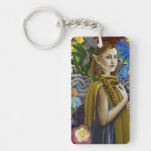 Dragon Elf Bloemtuin Sleutelhanger (Voorkant)