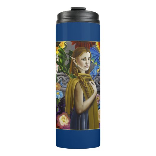 Dragon Elf Bloemtuin Thermosbeker (Voorkant)