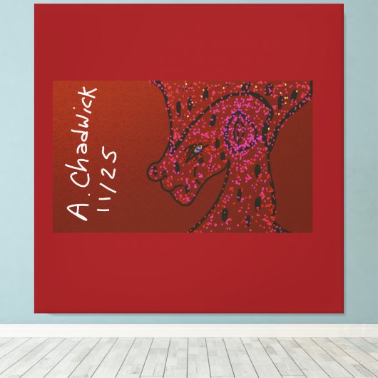 Dragon Emperor Canvas Afdruk (Insitu (Houten vloer))