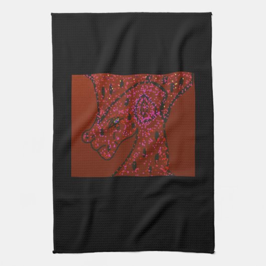 Dragon Emperor Kitchen Towel Theedoek (Verticaal)