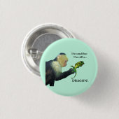 Dragon en aap ronde button 3,2 cm (Voorkant /achterkant)