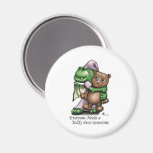 Dragon en Beer Frdige Mag Magneet (Voorkant / Achterkant)