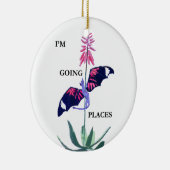 Dragon en Cactus Keramisch Ornament (Rechts)