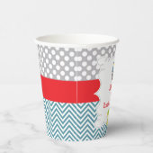 Dragon en Castle Birthday Party Papieren Bekers (Rechts)