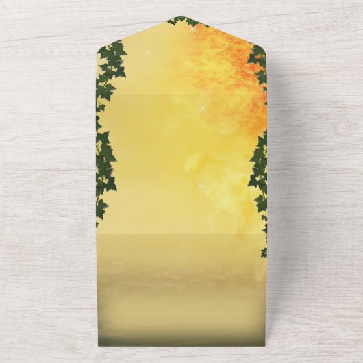 Dragon en Castle uitnodiging (Buitenkant)