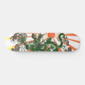 Dragon en de rijzende zon skateboard (Horizontaal)