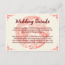 Dragon en feniks beige chinese bruiloft details