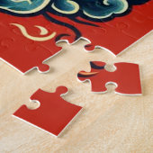 Dragon en Flames Legpuzzel (Zijkant)