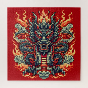 Dragon en Flames Legpuzzel