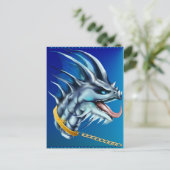 Dragon en Gold Chain Briefkaart (Staand voorkant)