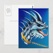 Dragon en Gold Chain Briefkaart (Voorkant / Achterkant)