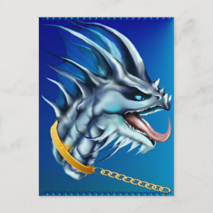 Dragon en Gold Chain Briefkaart