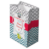 Dragon en Kasteel Verjaardagsfeestje Dank u Medium Cadeauzakje (Achterkant Gekanteld)