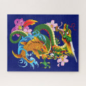 Dragon en Koi Legpuzzel (Horizontaal)