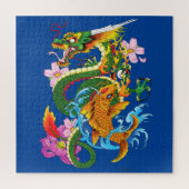 Dragon en Koi Legpuzzel (Verticaal)