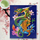 Dragon en Koi Legpuzzel