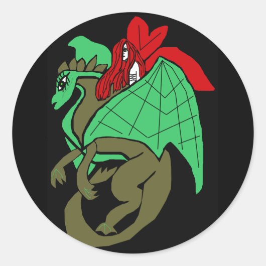 Dragon en Lady stickers (Voorkant)