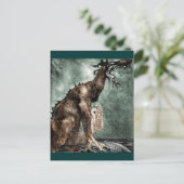 Dragon en Mermaid Briefkaart (Staand voorkant)