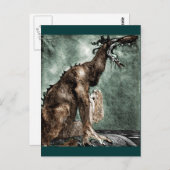 Dragon en Mermaid Briefkaart (Voorkant / Achterkant)