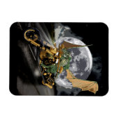 Dragon en Moon Fantasy slepen en rennen Magneet (Horizontaal)