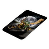 Dragon en Moon Fantasy slepen en rennen Magneet (Linkerzijde)