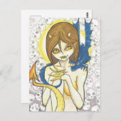 Dragon en Nymph skulls Fantasy Art Briefkaart (Voorkant / Achterkant)