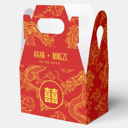 Dragon en Phoenix Bedankdoosjes (Geopend)