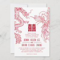 Dragon en Phoenix Double Happiness Wedding WSStyle