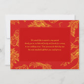 Dragon en Phoenix | Dubbel geluk, dank je Bedankkaart (Achterkant)