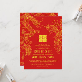 Dragon en Phoenix hebben dubbel geluk | rugpatroon Kaart