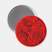 Dragon en Phoenix Magnet (Voorkant / Achterkant)