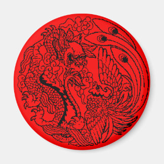 Dragon en Phoenix Magnet