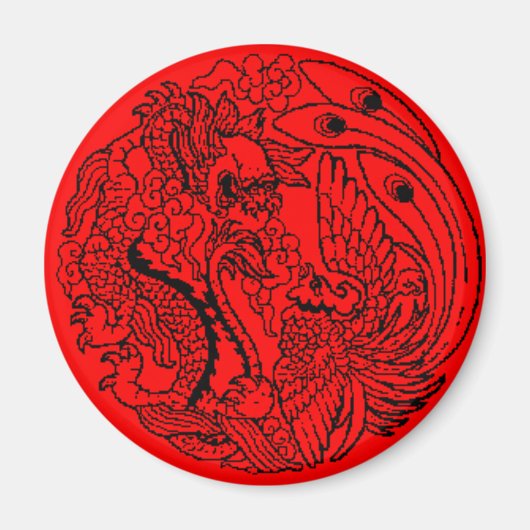 Dragon en Phoenix Magnet (Voorkant)