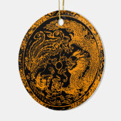 Dragon en Phoenix Ornament (Links)