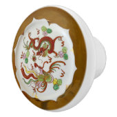 Dragon- en Phoenix-porseleinen plaat Keramische Knop (Rechts)