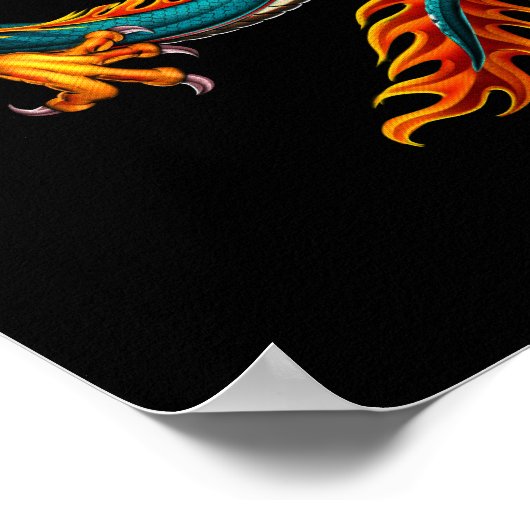 Dragon en Phoenix Poster (Hoek)