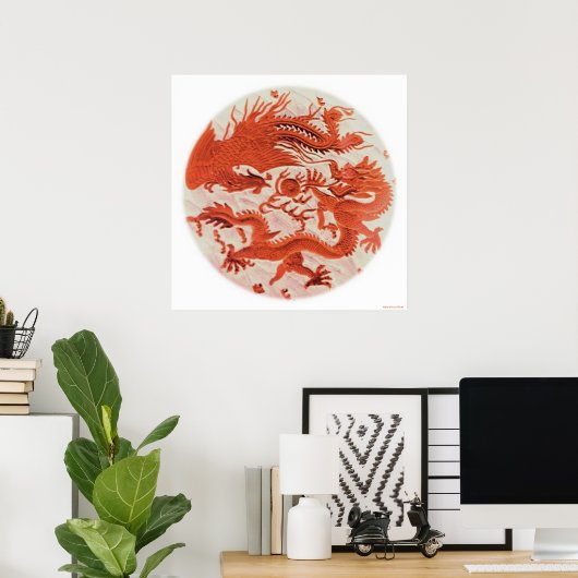 Dragon en Phoenix Print (Thuiskantoor)